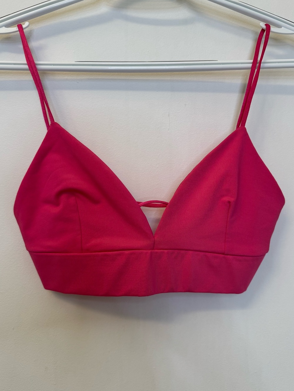 stradivarius Fuchsia Double-Strap Bralette